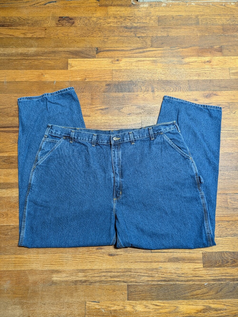 Carhartt B13-DPS Loose Fit Carpenter Jeans Mens 48x32 Dark Wash Blue Denim